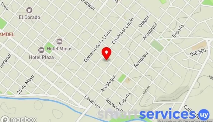 mapa de Viglioni Agencia inmobiliaria, Vaquería en Minas