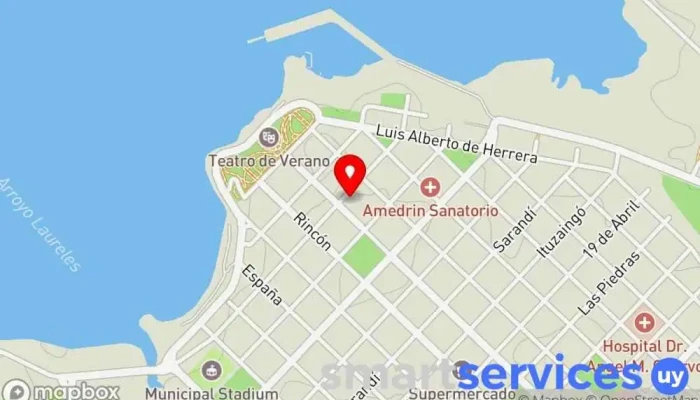 mapa de Vision FM 96.5 Fray Bentos Emisora de radio en Fray Bentos