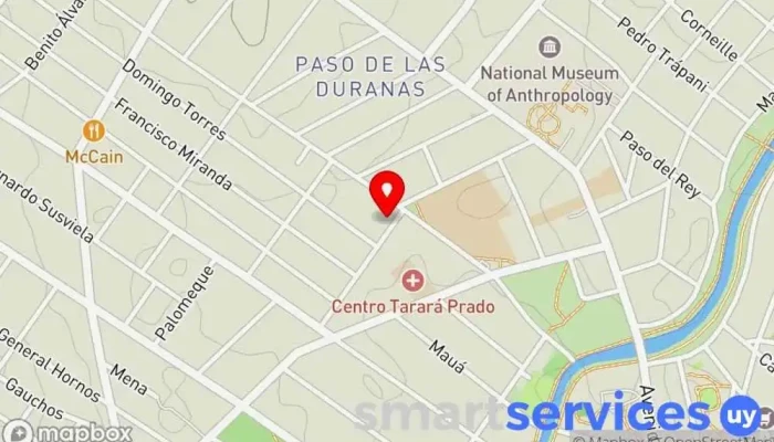 mapa de Viviendo por inercia Emisora de radio en Montevideo