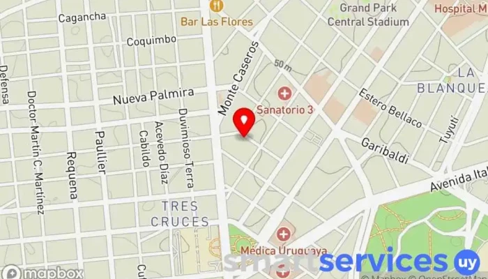 mapa de Vivir Mejor - Residencial Atención a personas mayores en Montevideo