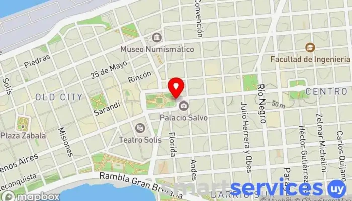 mapa de Voy walking tour Ciudad Vieja Agencia de visitas turísticas en Montevideo
